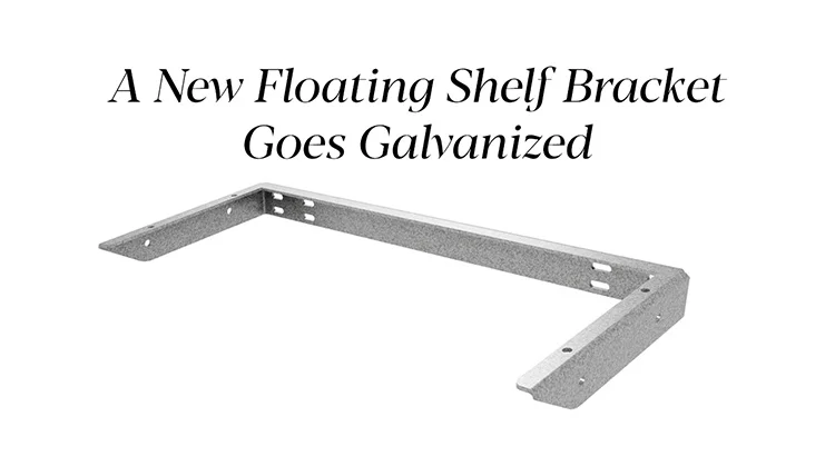 GALVANIZED SHELF BRACKET